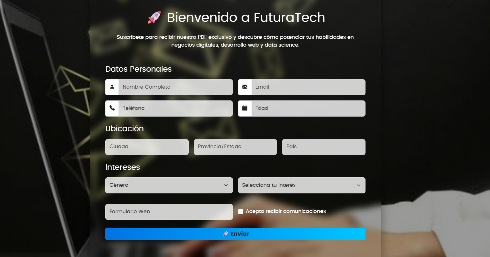 Landing Page FuturaTech